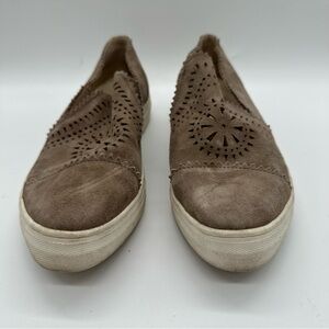 Seychelles Taupe Slip-On Flats 10